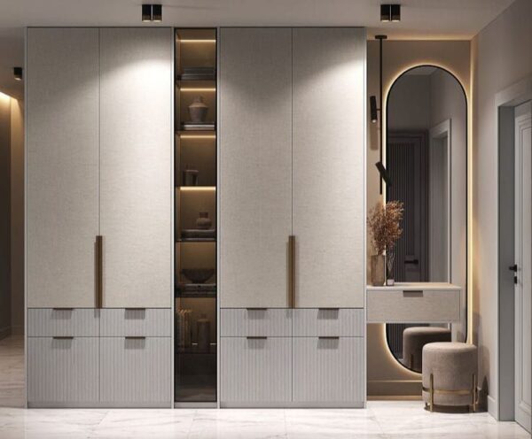Wardrobe 4 Shutter with Dresser