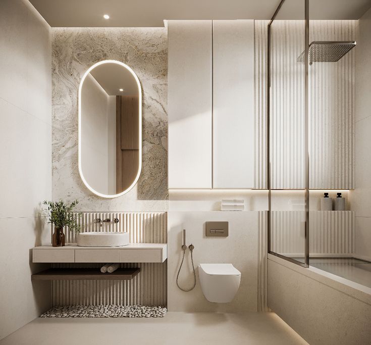 Modern bathroom design with proper drainage layout to avoid foul smell