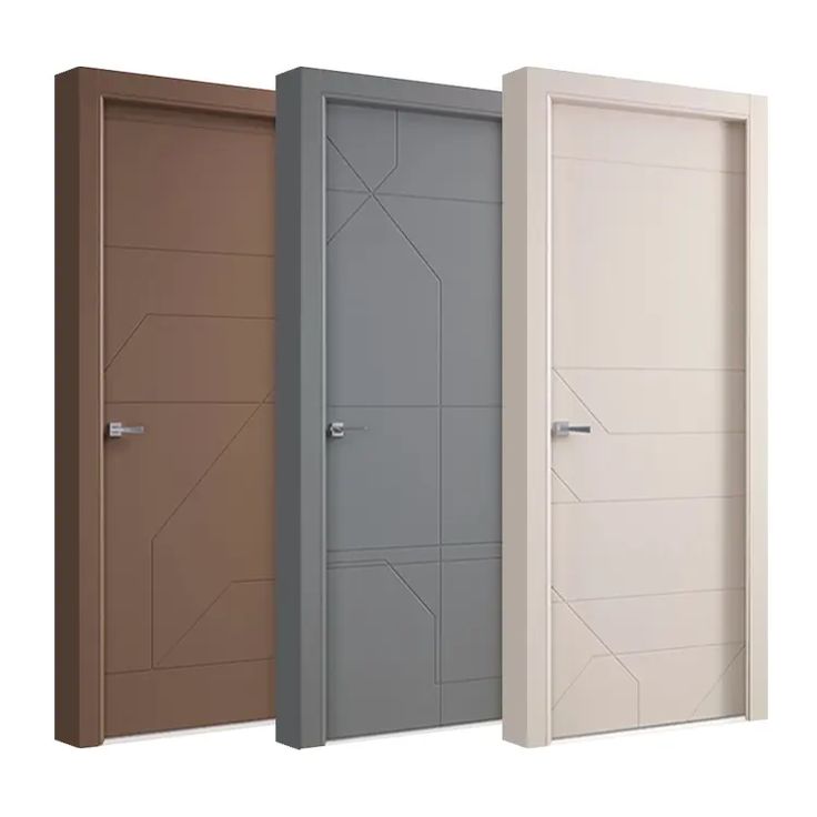 a row of doors with different colors