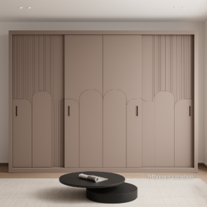 taupe sliding wardrobe