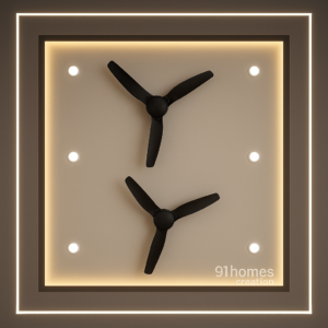 Ambient Lighting Ceiling with dual fans