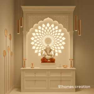 Modern Mandir Design for Indian Apartments