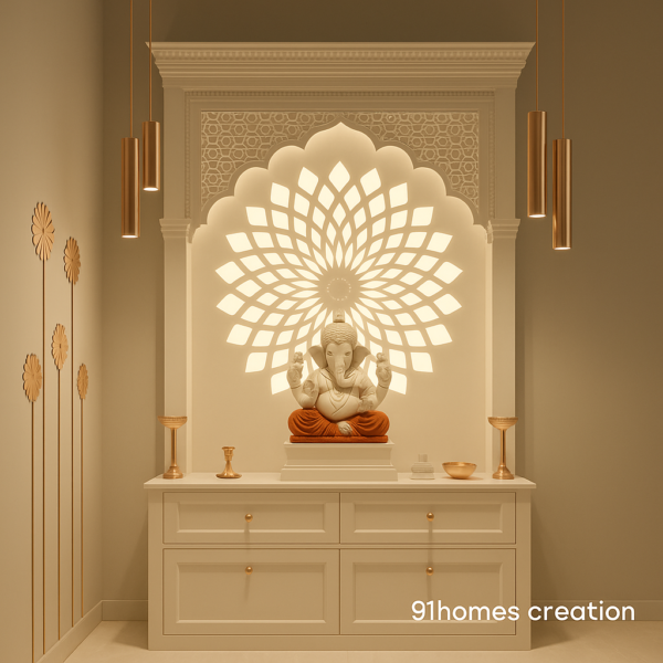 Modern Mandir Design for Indian Apartments